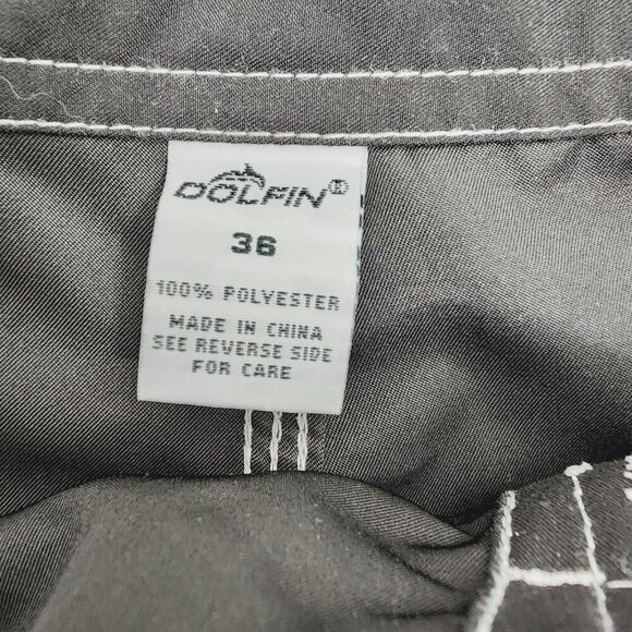 Dolfin Black Swim‎ Board Shorts Men's Size 36 Black - Picture 7 of 8